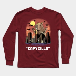 Capyzilla: The Gentle Giant Rampage Long Sleeve T-Shirt